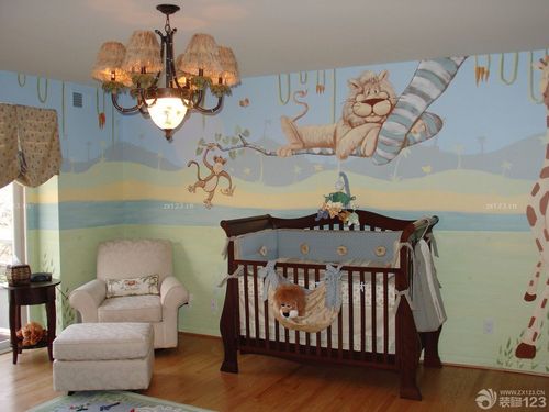 卧室手绘墙画设计效果图片