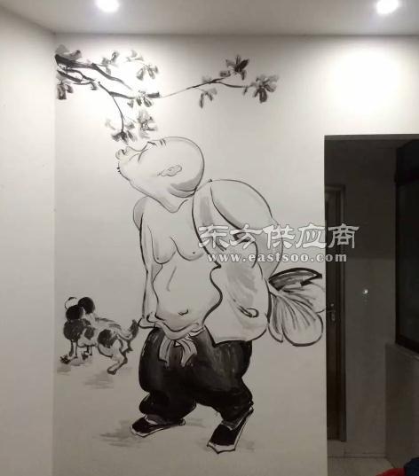 南昌手绘墙怎么收费 手绘墙装修 进贤手绘墙图片