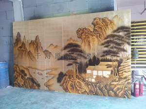 【千浔原创艺术漆画厂金箔花鸟漆画金箔画/漆画厂家/金箔画供应商/金箔画厂家电话】价格_厂家_图片 -