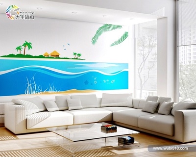 墙绘新蓝海 银箔无笔墙画，轻松开启财富之门
