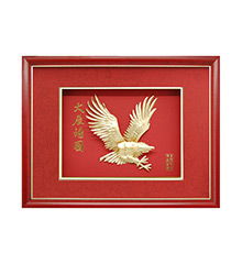 金箔玫瑰与金箔康乃馨 特色礼品与墙体彩绘的完美结合